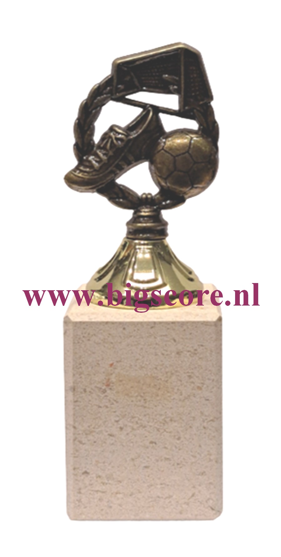Voetbal VO-11 Voetbal Metaalbeeld A/G LAATSTE OP=OP!!